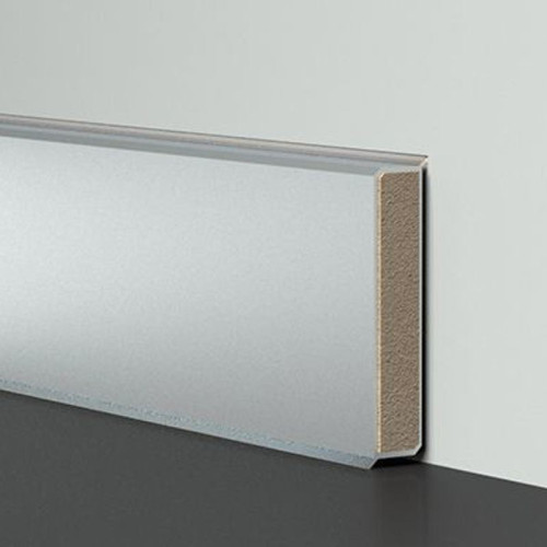 Плинтус Cubu 80x11 мм нержавеющая сталь (2,5м)